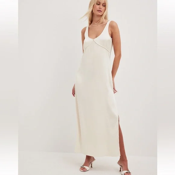 satin dress nakd Satin Fold Detail Midi Slip Dress Nakd Masa: 34 & 36 Sale: 22